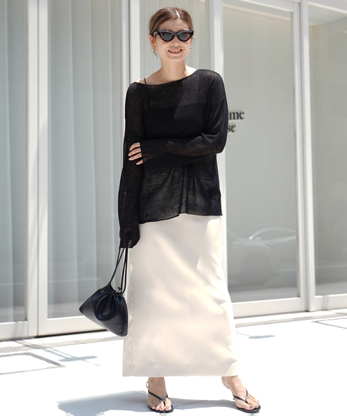 LINO sheer プルオーバー LINO Sheer プルオーバー（ニット/セーター）｜Deuxieme Classe