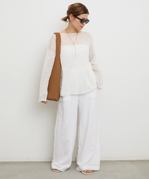 LINO Sheer プルオーバー LINO Sheer プルオーバー（ニット/セーター）｜Deuxieme Classe