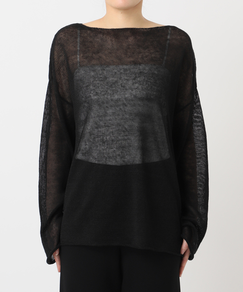 deuxieme classe Cashmere Sheer リブプルオーバー LINO Sheer プルオーバー（ニット／セーター）｜Deuxieme Classe
