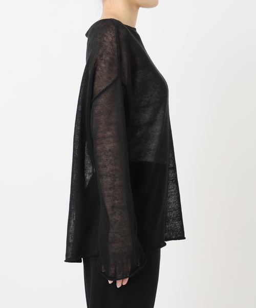 Deuxieme Classe（ドゥーズィエムクラス）の「LINO Sheer プルオーバー（ニット/セーター・レディース・ホワイト/ブラウン/ブラック・FREE）」の19枚目の写真