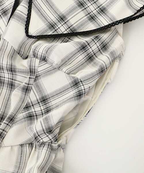 MAJESTIC LEGON（マジェスティックレゴン）の「チョーカーセットビッグカラーワンピース（ワンピース・レディース・ブラック/ホワイト系その他2/ブラック系その他・SMALL/MEDIUM）」の7枚目の写真