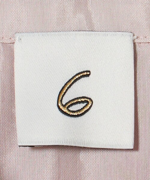 6（ロク）の「＜6(ROKU)＞アセテート サテンショートスリーブシャツ（シャツ/ブラウス・レディース・ブラック/ライトピンク・FREE）」の14枚目の写真