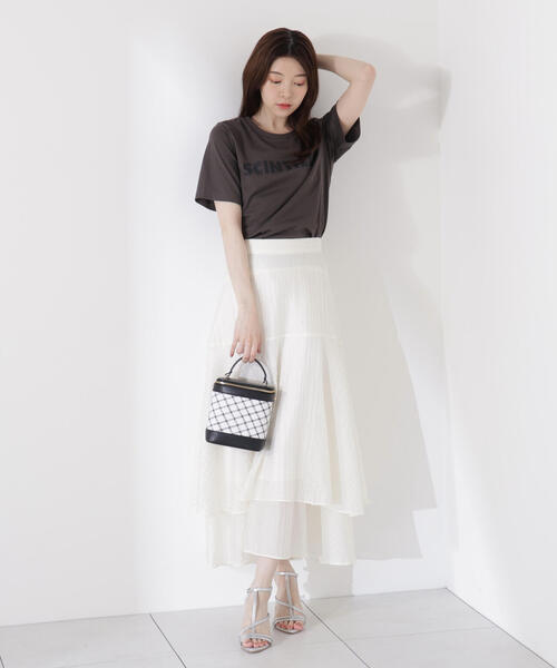 PROPORTION BODY DRESSING(プロポーションボディドレッシング)の「<ウォッシャブル>ゴシックロゴTシャツ / 1215260703(Tシャツ/カットソー・レディース・ホワイト/ダークグレー・FREE)」の10枚目の写真