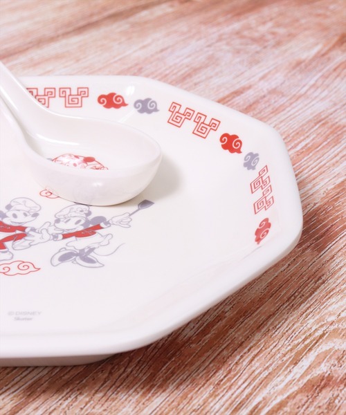 sanrio(サンリオ)の「(SK)【Disney & sanrio】おうちで楽しむ町中華 メラミン製 チャーハン皿(食器・レディース・ホワイト/オフホワイト・ONE SIZE)」の1枚目の写真