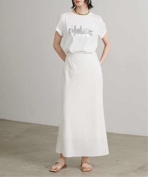 LARUTA(ラルータ)の「【LARUTA】汗染み防止箔ロゴT(Tシャツ/カットソー・レディース・ブラウン/ライトグレー/オフホワイト/スミクロ・FREE)」の21枚目の写真