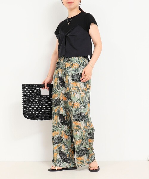 fredy couleur（フレディクルール）の「ねじりビスチェドッキングTシャツ（Tシャツ/カットソー・レディース・オフホワイト/ブラック・38）」の16枚目の写真