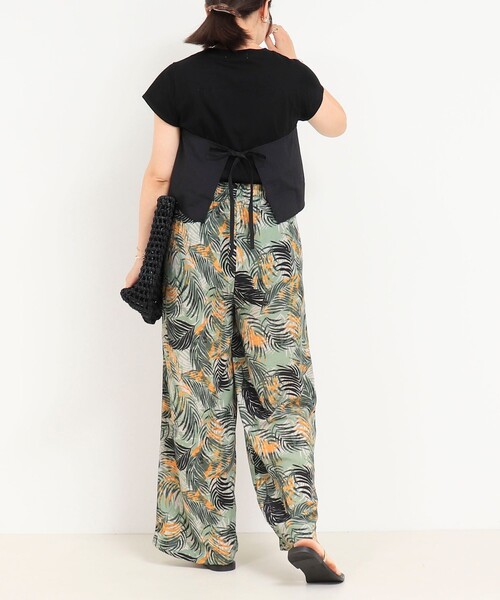 fredy couleur（フレディクルール）の「ねじりビスチェドッキングTシャツ（Tシャツ/カットソー・レディース・オフホワイト/ブラック・38）」の18枚目の写真