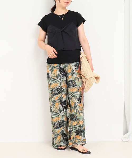 fredy couleur（フレディクルール）の「ねじりビスチェドッキングTシャツ（Tシャツ/カットソー・レディース・オフホワイト/ブラック・38）」の20枚目の写真