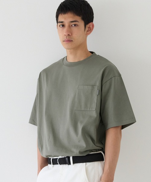 coca（coca）（コカ）の「ヘビーウエイト天竺ピスポケットTシャツ（Tシャツ/カットソー・メンズ・カーキ/ブラック/テラコッタ/ホワイト・XL/M/L）」の4枚目の写真