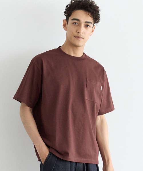 coca（coca）（コカ）の「ヘビーウエイト天竺ピスポケットTシャツ（Tシャツ/カットソー・メンズ・カーキ/ブラック/テラコッタ/ホワイト・XL/M/L）」の3枚目の写真