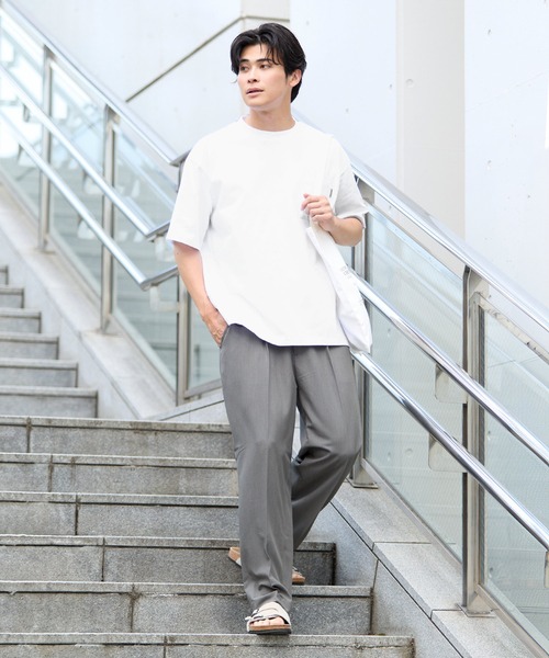 coca（coca）（コカ）の「ヘビーウエイト天竺ピスポケットTシャツ（Tシャツ/カットソー・メンズ・カーキ/ブラック/テラコッタ/ホワイト・XL/M/L）」の5枚目の写真