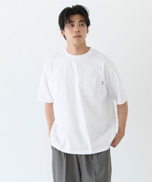 coca（coca）（コカ）の「ヘビーウエイト天竺ピスポケットTシャツ（Tシャツ/カットソー・メンズ・カーキ/ブラック/テラコッタ/ホワイト・XL/M/L）」の8枚目の写真