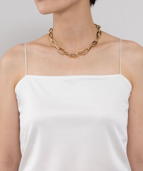 NOLLEY’S Sophi（ノーリーズソフィ）の「【追加】サテンスムースベアトップ（キャミソール・レディース・オフホワイト/ブラック・36/38）」の10枚目の写真