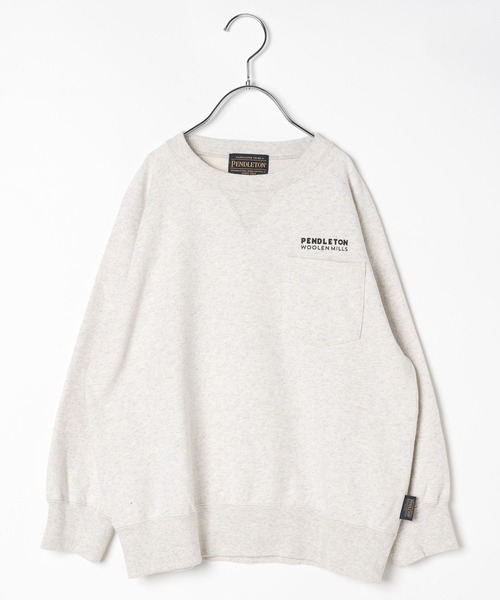 PENDLETON（ペンドルトン）の「【PENDLETON(ペンドルトン)】別注スウェット(KIDS)（スウェット・キッズ・ナチュラル/チャコール/ネイビー・110cm/120cm/130cm/140cm/150cm）」の8枚目の写真