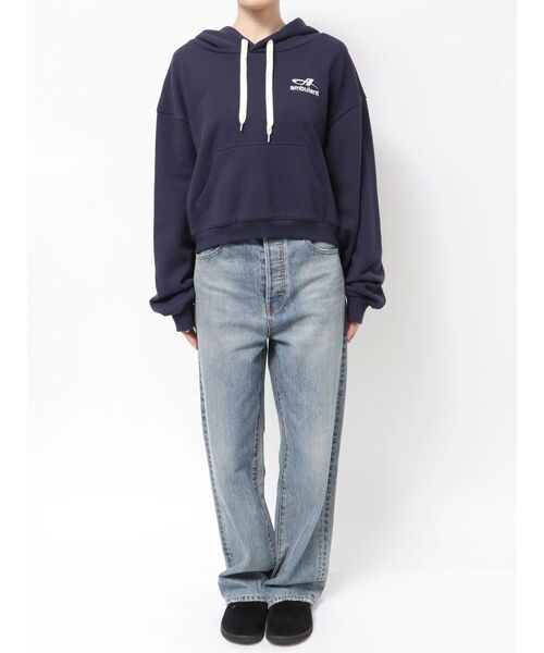 Ungrid(アングリッド)の「【WEB限定】ショートロゴプリントパーカー(パーカー・レディース・ライトグレー/ブラウン/ネイビー・FREE)」の6枚目の写真