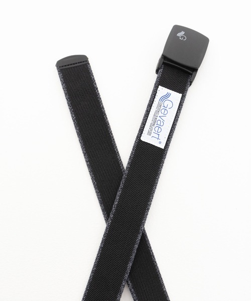 GEVAERT（ゲバルト）の「Gevaert 35mm 杢サイドライン ストレッチベルト（ベルト・メンズ・ブラック/カーキ/ネイビー・FREE）」の9枚目の写真