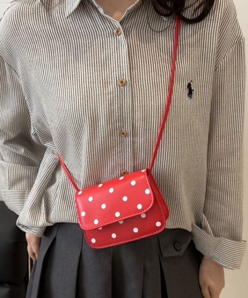 mebole(メボレ)の「ドットミニショルダーバッグ(ショルダーバッグ・レディース・レッド/ホワイト/ブラック・FREE)」の13枚目の写真