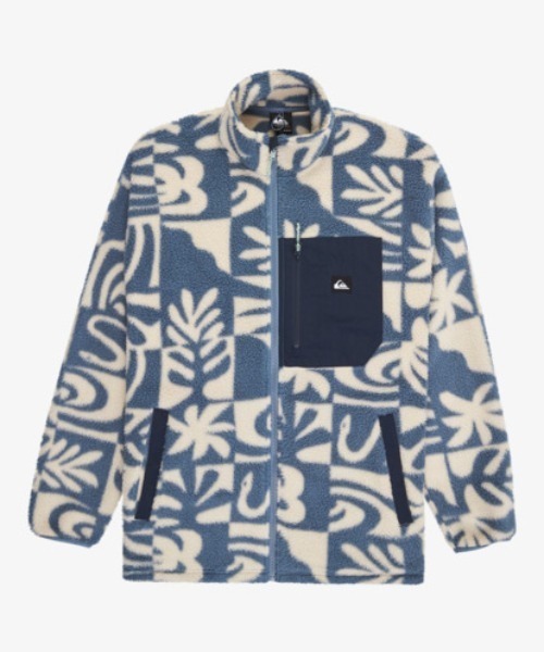 Quiksilver（クイックシルバー）の「CLEAN COAST FZ /クイックシルバー総柄ジップアップフリース（スウェット・メンズ・ブルー・MEDIUM/LARGE/X-LARGE）」の11枚目の写真