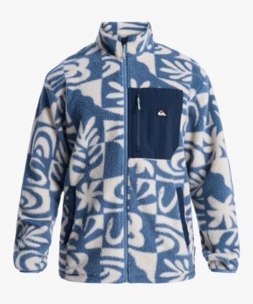Quiksilver（クイックシルバー）の「CLEAN COAST FZ /クイックシルバー総柄ジップアップフリース（スウェット・メンズ・ブルー・MEDIUM/LARGE/X-LARGE）」の10枚目の写真