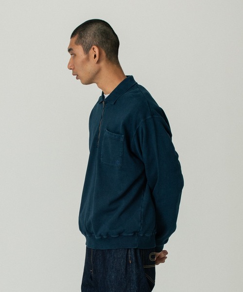 SILAS(サイラス)の「HALF ZIP SWEATSHIRT(スウェット・メンズ・ブラウン/ネイビー/ブラック・XL/L/M)」の4枚目の写真
