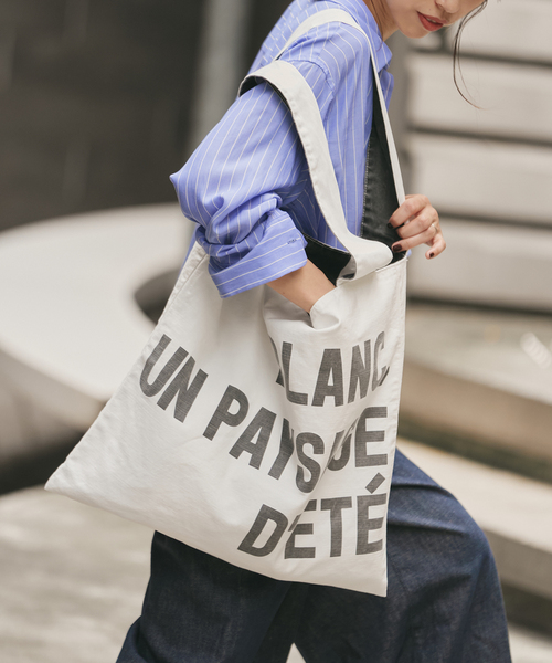 IENA(イエナ)の「《WEB限定追加》IENA BLANC COTTON BAG(トートバッグ・レディース・ホワイト・FREE)」の2枚目の写真