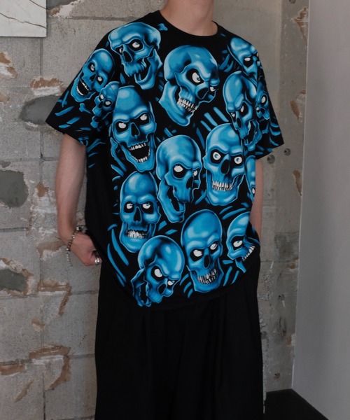 LIQUID BLUE（リキッドブルー）の「LIQUID BLUE リキッドブルー / "SKULL"TEE（Tシャツ/カットソー・メンズ・ブラック系1/ブラック/ブラック系3/ブラック系2・X-LARGE/LARGE）」の19枚目の写真