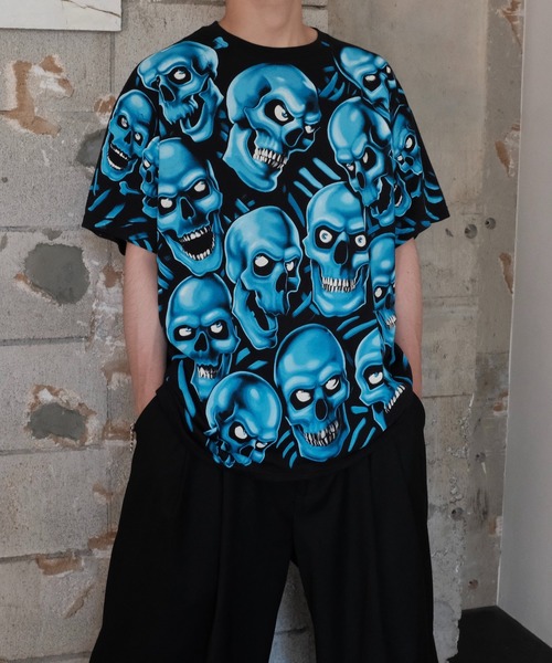 LIQUID BLUE（リキッドブルー）の「LIQUID BLUE リキッドブルー / "SKULL"TEE（Tシャツ/カットソー・メンズ・ブラック系1/ブラック/ブラック系3/ブラック系2・X-LARGE/LARGE）」の20枚目の写真