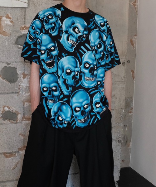 LIQUID BLUE（リキッドブルー）の「LIQUID BLUE リキッドブルー / "SKULL"TEE（Tシャツ/カットソー・メンズ・ブラック系1/ブラック/ブラック系3/ブラック系2・X-LARGE/LARGE）」の21枚目の写真
