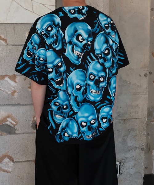 LIQUID BLUE（リキッドブルー）の「LIQUID BLUE リキッドブルー / "SKULL"TEE（Tシャツ/カットソー・メンズ・ブラック系1/ブラック/ブラック系3/ブラック系2・X-LARGE/LARGE）」の22枚目の写真