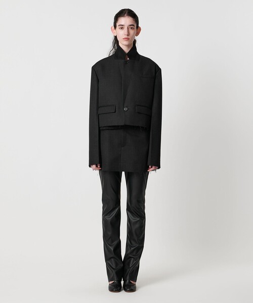 AEWEN MATOPH(イウエン マトフ)の「<AEWEN MATOPH>ウールショートジャケット(テーラードジャケット・レディース・ブラック/ブラウン・36/38)」の14枚目の写真