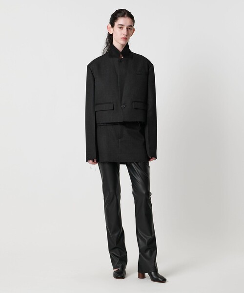 AEWEN MATOPH(イウエン マトフ)の「<AEWEN MATOPH>ウールショートジャケット(テーラードジャケット・レディース・ブラック/ブラウン・36/38)」の15枚目の写真