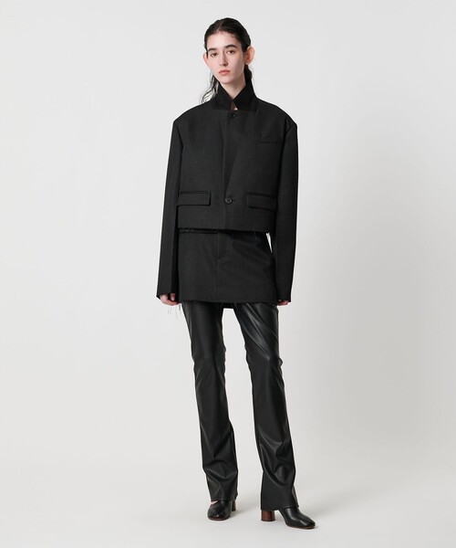 AEWEN MATOPH(イウエン マトフ)の「<AEWEN MATOPH>ウールショートジャケット(テーラードジャケット・レディース・ブラック/ブラウン・36/38)」の16枚目の写真