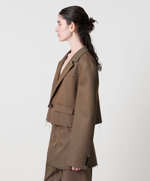 AEWEN MATOPH(イウエン マトフ)の「<AEWEN MATOPH>ウールショートジャケット(テーラードジャケット・レディース・ブラック/ブラウン・36/38)」の18枚目の写真