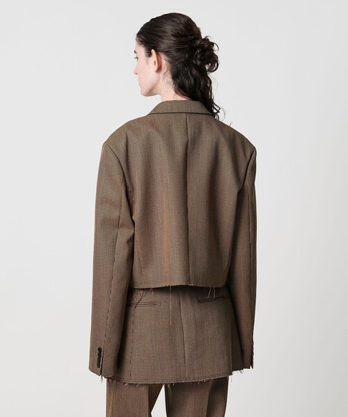 AEWEN MATOPH(イウエン マトフ)の「<AEWEN MATOPH>ウールショートジャケット(テーラードジャケット・レディース・ブラック/ブラウン・36/38)」の19枚目の写真