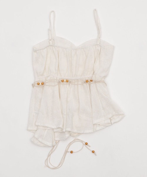 dispark（ディスパーク）の「DISPARK/エスニックイレヘムキャミ（キャミソール・レディース・アイボリー/カーキ・FREE）」の9枚目の写真