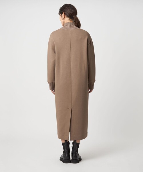 green label relaxing（グリーンレーベルリラクシング）の「ダンボール ハイネック ワンピース（ワンピース・レディース・ブラック/モカ/ダークグレー・FREE）」の17枚目の写真