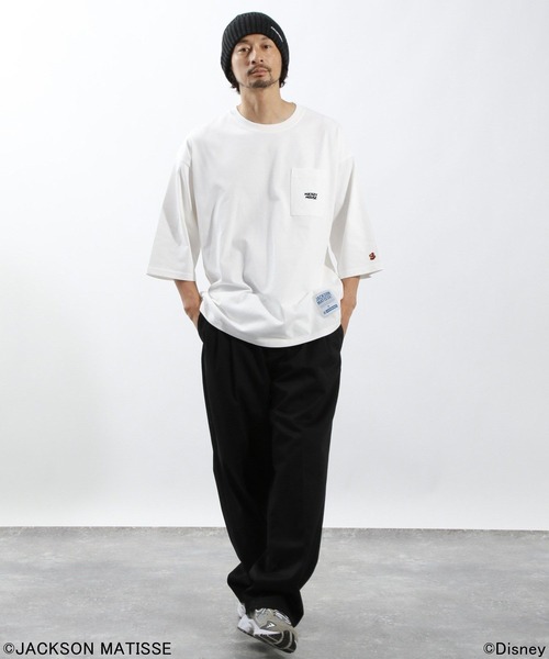 JACKSON MATISSE（ジャクソンマティス）の「【JACKSON MATISSE/BAYFLOW】「ミッキーマウス」デザイン7分袖Tシャツ（Tシャツ/カットソー・メンズ・ブラック/オフホワイト/ブルー・MEDIUM/LARGE）」の16枚目の写真
