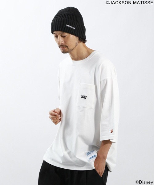 JACKSON MATISSE（ジャクソンマティス）の「【JACKSON MATISSE/BAYFLOW】「ミッキーマウス」デザイン7分袖Tシャツ（Tシャツ/カットソー・メンズ・ブラック/オフホワイト/ブルー・MEDIUM/LARGE）」の18枚目の写真