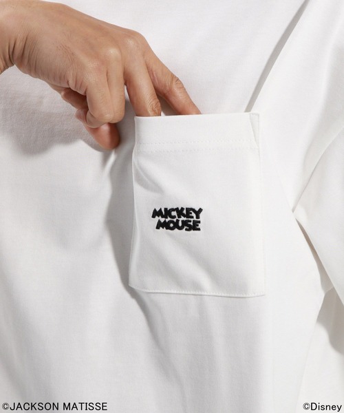 JACKSON MATISSE（ジャクソンマティス）の「【JACKSON MATISSE/BAYFLOW】「ミッキーマウス」デザイン7分袖Tシャツ（Tシャツ/カットソー・メンズ・ブラック/オフホワイト/ブルー・MEDIUM/LARGE）」の19枚目の写真