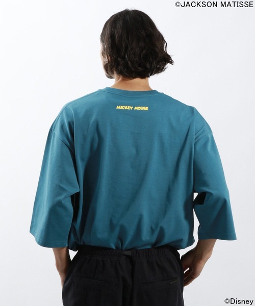 JACKSON MATISSE（ジャクソンマティス）の「【JACKSON MATISSE/BAYFLOW】「ミッキーマウス」デザイン7分袖Tシャツ（Tシャツ/カットソー・メンズ・ブラック/オフホワイト/ブルー・MEDIUM/LARGE）」の5枚目の写真
