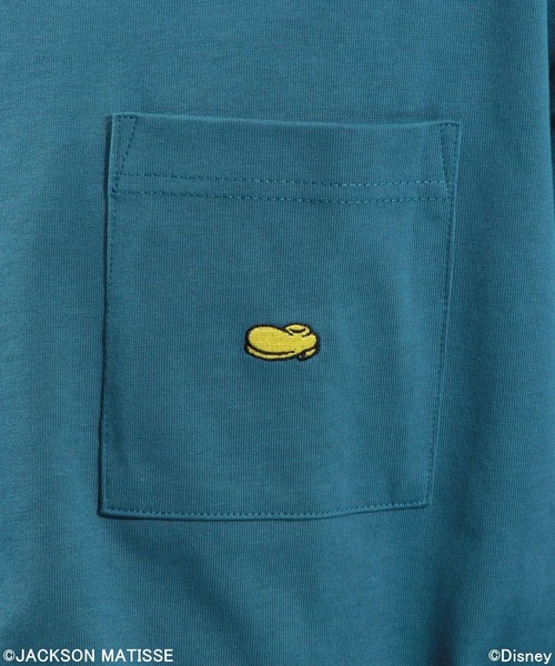 JACKSON MATISSE（ジャクソンマティス）の「【JACKSON MATISSE/BAYFLOW】「ミッキーマウス」デザイン7分袖Tシャツ（Tシャツ/カットソー・メンズ・ブラック/オフホワイト/ブルー・MEDIUM/LARGE）」の6枚目の写真