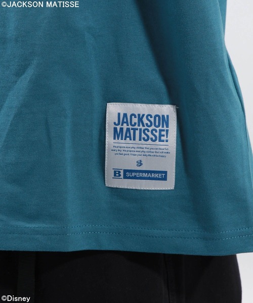 JACKSON MATISSE（ジャクソンマティス）の「【JACKSON MATISSE/BAYFLOW】「ミッキーマウス」デザイン7分袖Tシャツ（Tシャツ/カットソー・メンズ・ブラック/オフホワイト/ブルー・MEDIUM/LARGE）」の9枚目の写真