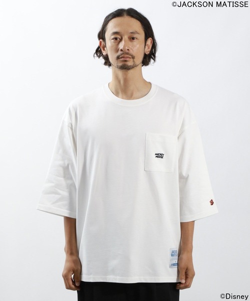 JACKSON MATISSE（ジャクソンマティス）の「【JACKSON MATISSE/BAYFLOW】「ミッキーマウス」デザイン7分袖Tシャツ（Tシャツ/カットソー・メンズ・ブラック/オフホワイト/ブルー・MEDIUM/LARGE）」の10枚目の写真