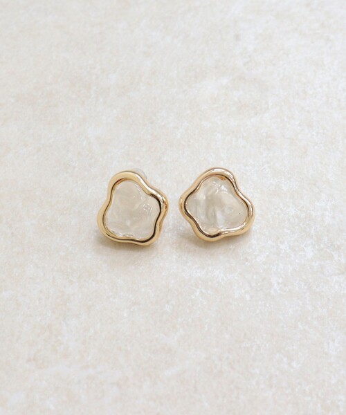 fredy emue(フレディエミュ)の「アメーバクリアピアス(ピアス(両耳用)・レディース・ブルー/ミント/クリア・FREE)」の10枚目の写真