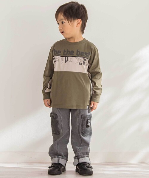 BeBe Petits Pois Vert（ベベプチポワヴェール）の「【店舗限定】ポケットストレッチデニムロングパンツ（デニムパンツ・キッズ・ブラック/ネイビー・160cm/140cm/130cm/120cm/100cm/110cm/150cm）」の15枚目の写真