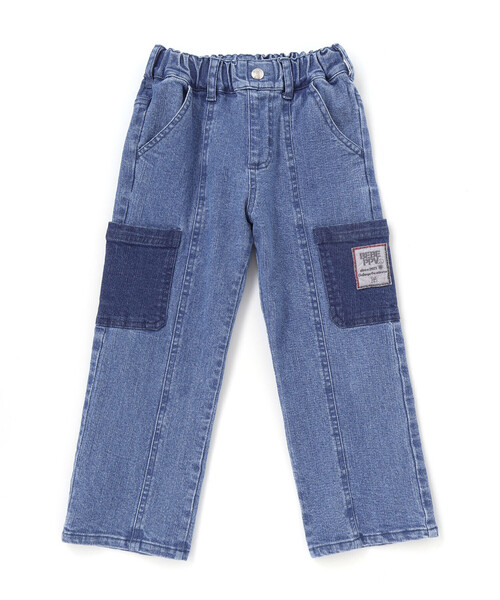 BeBe Petits Pois Vert（ベベプチポワヴェール）の「【店舗限定】ポケットストレッチデニムロングパンツ（デニムパンツ・キッズ・ブラック/ネイビー・160cm/140cm/130cm/120cm/100cm/110cm/150cm）」の4枚目の写真