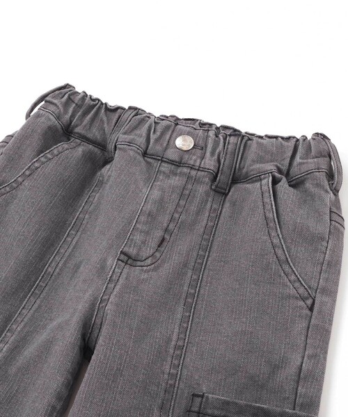 BeBe Petits Pois Vert（ベベプチポワヴェール）の「【店舗限定】ポケットストレッチデニムロングパンツ（デニムパンツ・キッズ・ブラック/ネイビー・160cm/140cm/130cm/120cm/100cm/110cm/150cm）」の11枚目の写真