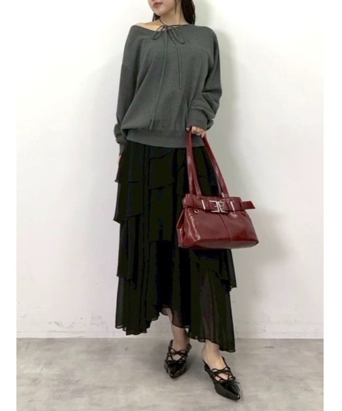 SLY（スライ）の「RANDOM FRILL SK ランダム フリル スカート