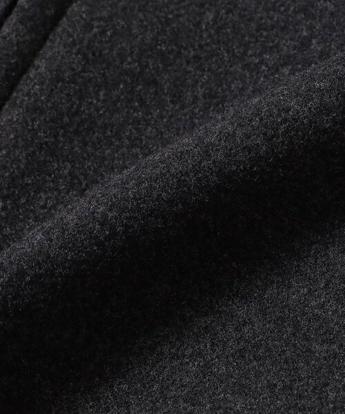 BEAMS（ビームス）の「リラックスフィット フリースメルトン シングル ライダースジャケット（ブルゾン・メンズ・ブラック/チャコールグレー・S/M/L/XL）」の8枚目の写真