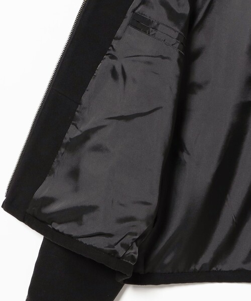 BEAMS（ビームス）の「リラックスフィット フリースメルトン シングル ライダースジャケット（ブルゾン・メンズ・ブラック/チャコールグレー・S/M/L/XL）」の12枚目の写真